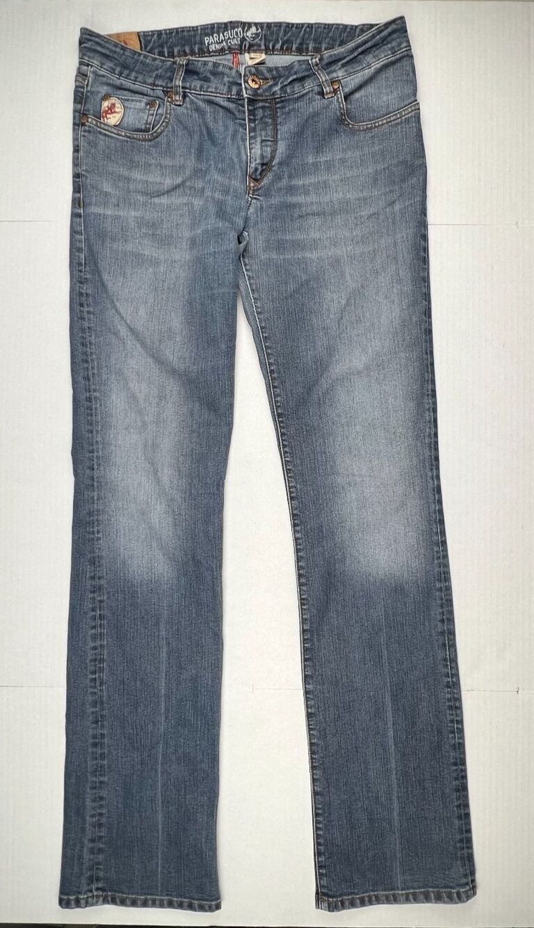 PARASUCO Denim Cult Jeans Womens 33 Y2K Low Rise Straight Leg 35.5" Inseam